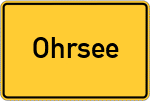 Place name sign Ohrsee