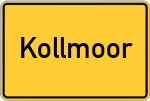 Place name sign Kollmoor
