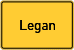 Place name sign Legan