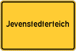 Place name sign Jevenstedterteich
