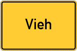 Place name sign Vieh