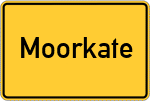 Place name sign Moorkate