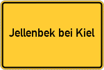 Place name sign Jellenbek bei Kiel