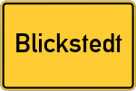 Place name sign Blickstedt