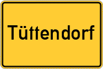 Place name sign Tüttendorf