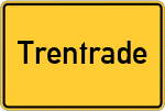 Place name sign Trentrade
