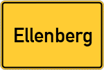 Place name sign Ellenberg, Schlei