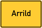 Place name sign Arrild