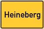 Place name sign Heineberg
