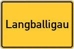 Place name sign Langballigau