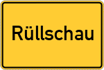 Place name sign Rüllschau