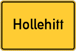 Place name sign Hollehitt