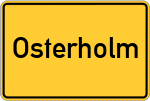 Place name sign Osterholm
