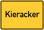 Place name sign Kieracker