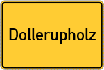 Place name sign Dollerupholz