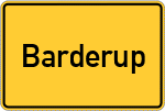 Place name sign Barderup