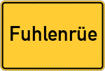 Place name sign Fuhlenrüe
