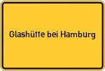 Place name sign Glashütte bei Hamburg