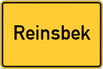 Place name sign Reinsbek
