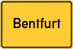 Place name sign Bentfurt