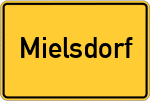 Place name sign Mielsdorf