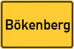 Place name sign Bökenberg
