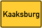 Place name sign Kaaksburg