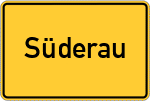 Place name sign Süderau