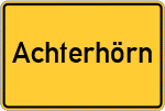 Place name sign Achterhörn