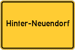 Place name sign Hinter-Neuendorf