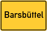 Place name sign Barsbüttel