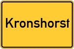 Place name sign Kronshorst