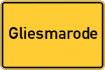 Place name sign Gliesmarode