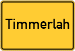 Place name sign Timmerlah