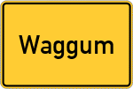 Place name sign Waggum