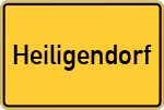 Place name sign Heiligendorf