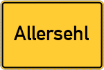 Place name sign Allersehl