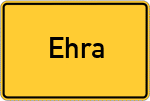 Place name sign Ehra