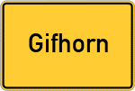Place name sign Gifhorn