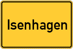 Place name sign Isenhagen