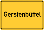 Place name sign Gerstenbüttel, Aller