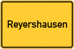 Place name sign Reyershausen