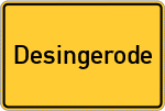 Place name sign Desingerode