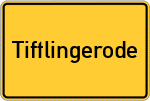 Place name sign Tiftlingerode