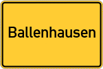 Place name sign Ballenhausen