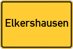 Place name sign Elkershausen