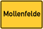 Place name sign Mollenfelde