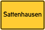 Place name sign Sattenhausen