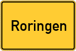 Place name sign Roringen