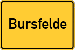 Place name sign Bursfelde